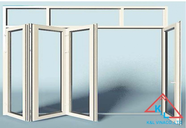 Cửa đi xếp trượt 4 cánh