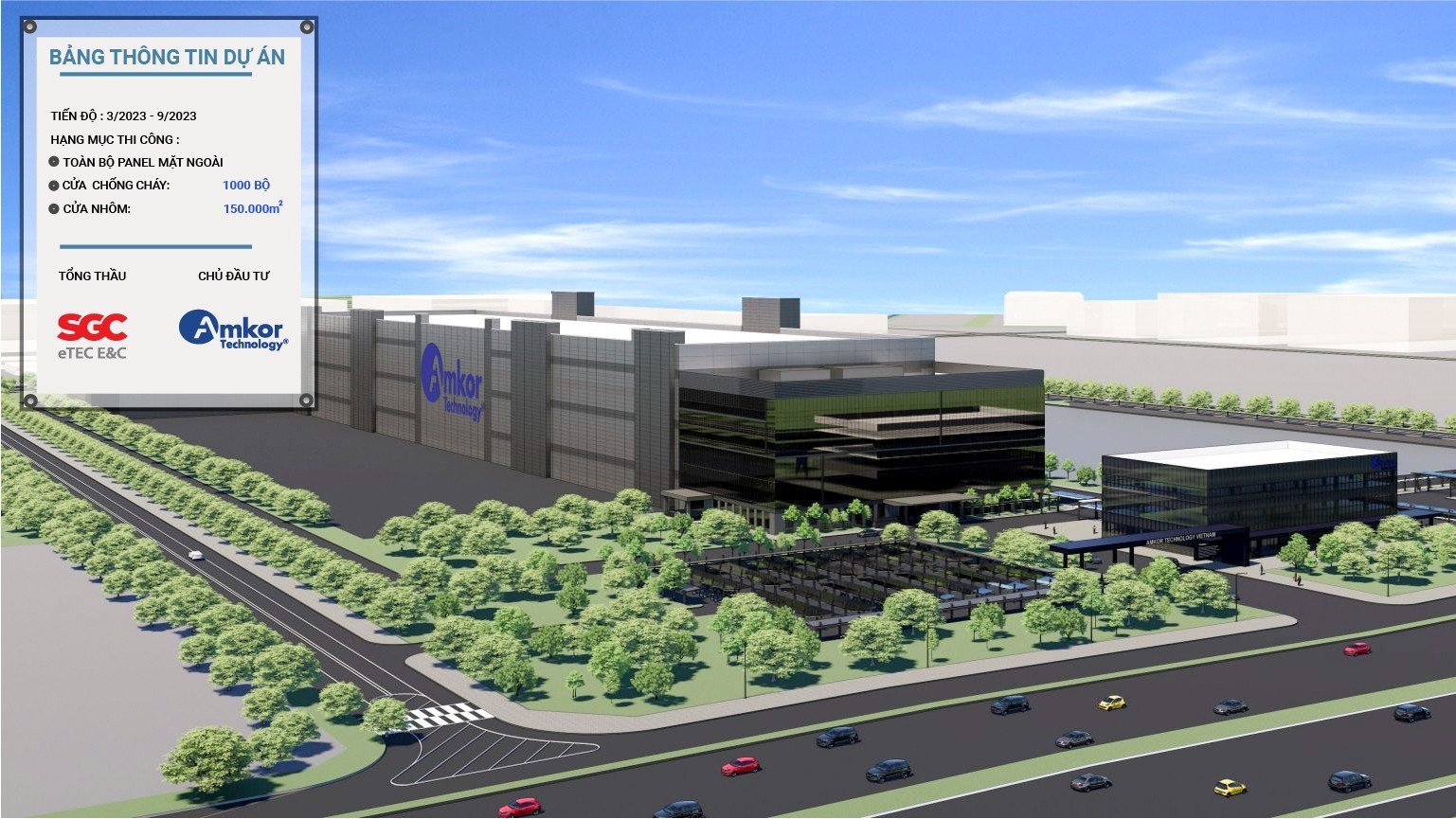 Dự án Amkor Technology Vietnam LLC tại KCN Yên Phong 2-C-Bắc Ninh